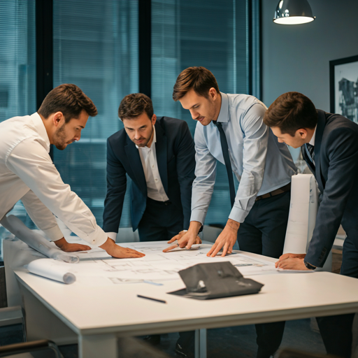 Professionelles Geschäftstreffen in einem hellen Besprechungsraum